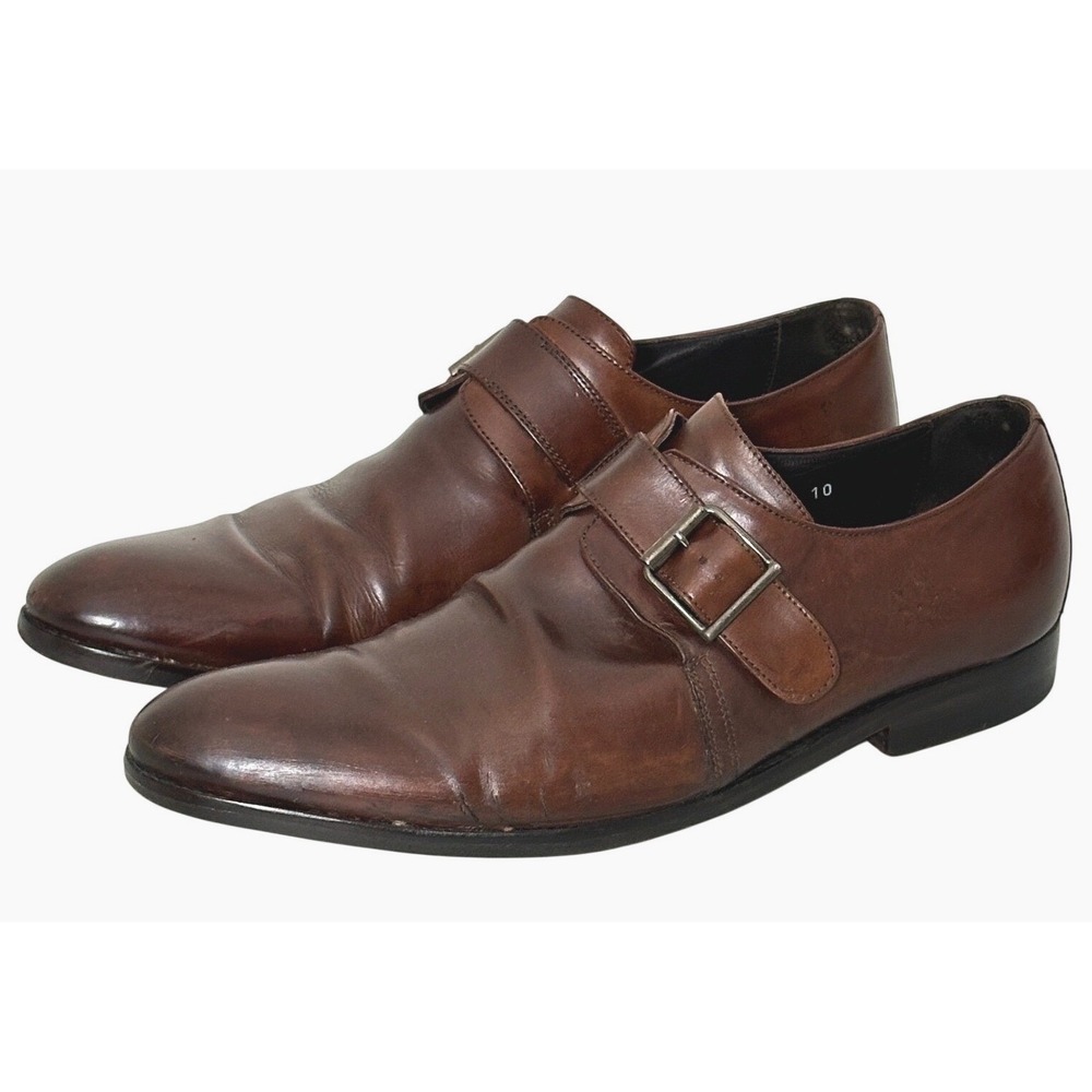 To Boot NY Adam Derrick Mens Shoes 10 Brown Leather Single Monk Strap Classic